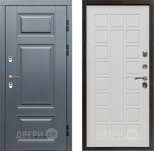 Входная металлическая Дверь Престиж TERMO с терморазрывом Премиум Грэй Престиж Бежевый мат в Лыткарино