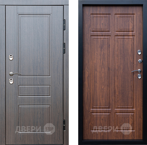 Входная металлическая Дверь Престиж TERMO с терморазрывом Классика Премиум Орех темный в Лыткарино