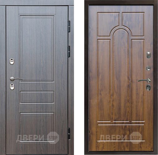 Входная металлическая Дверь Престиж TERMO с терморазрывом Классика Арка Дуб в Лыткарино