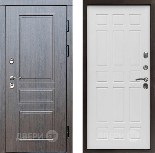 Входная металлическая Дверь Престиж TERMO с терморазрывом Классика Спарта Белое дерево в Лыткарино