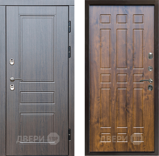 Входная металлическая Дверь Престиж TERMO с терморазрывом Классика Спарта Дуб в Лыткарино