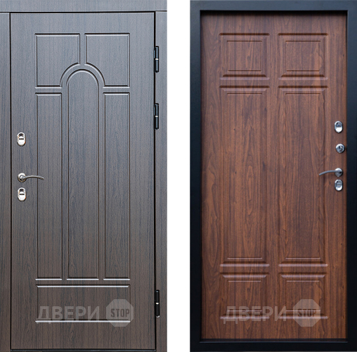 Входная металлическая Дверь Престиж TERMO с терморазрывом Арка Премиум Орех темный в Лыткарино