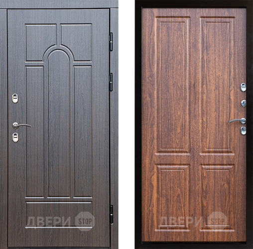 Входная металлическая Дверь Престиж TERMO с терморазрывом Арка Премиум Орех светлый в Лыткарино