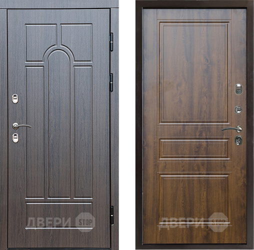 Входная металлическая Дверь Престиж TERMO с терморазрывом Арка Классика Дуб в Лыткарино