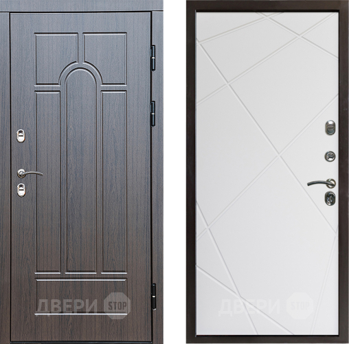 Входная металлическая Дверь Престиж TERMO с терморазрывом Арка Лучи Бетон светлый в Лыткарино