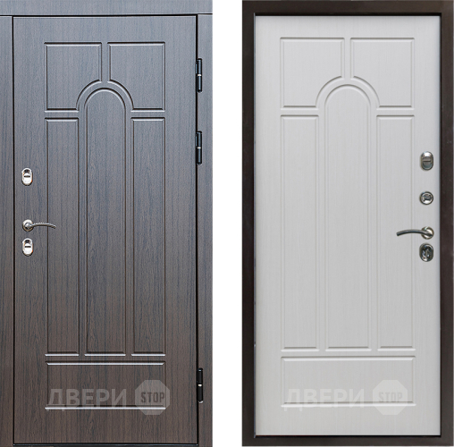 Входная металлическая Дверь Престиж TERMO с терморазрывом Арка Арка Лиственница белая в Лыткарино