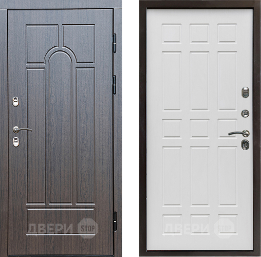 Входная металлическая Дверь Престиж TERMO с терморазрывом Арка Спарта Белое дерево в Лыткарино