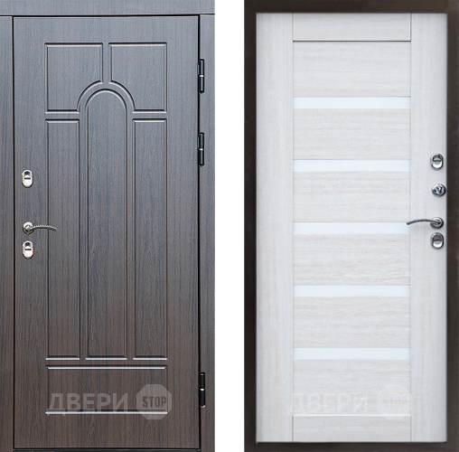 Входная металлическая Дверь Престиж TERMO с терморазрывом Арка Царга Лиственница белая в Лыткарино