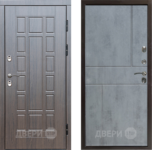 Входная металлическая Дверь Престиж TERMO с терморазрывом Престиж Горизонт Бетон темный в Лыткарино