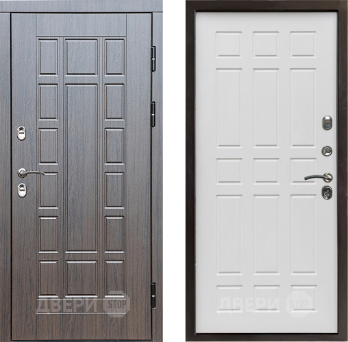 Входная металлическая Дверь Престиж TERMO с терморазрывом Престиж Спарта Белое дерево в Лыткарино