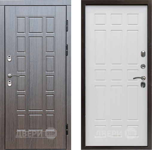 Входная металлическая Дверь Престиж TERMO с терморазрывом Престиж Спарта Лиственница белая в Лыткарино