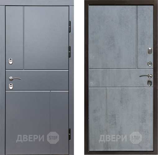 Входная металлическая Дверь Престиж TERMO с терморазрывом Горизонт Грэй Горизонт Бетон темный в Лыткарино