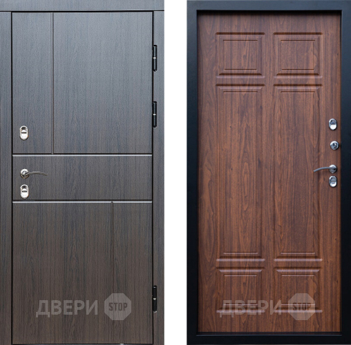 Входная металлическая Дверь Престиж TERMO с терморазрывом Горизонт Венге Премиум Орех темный в Лыткарино