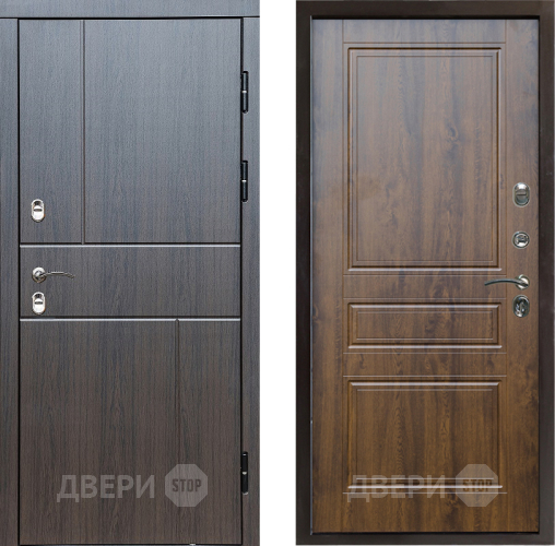 Входная металлическая Дверь Престиж TERMO с терморазрывом Горизонт Венге Классика Дуб в Лыткарино