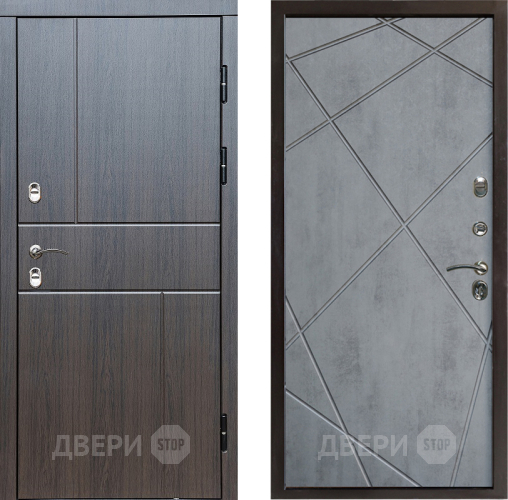 Дверь Престиж TERMO с терморазрывом Горизонт Венге Лучи Бетон темный в Лыткарино