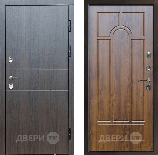 Входная металлическая Дверь Престиж TERMO с терморазрывом Горизонт Венге Арка Дуб в Лыткарино
