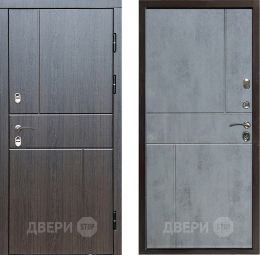 Входная металлическая Дверь Престиж TERMO с терморазрывом Горизонт Венге Горизонт Бетон темный в Лыткарино