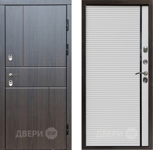 Входная металлическая Дверь Престиж TERMO с терморазрывом Горизонт Венге Porte Белый в Лыткарино