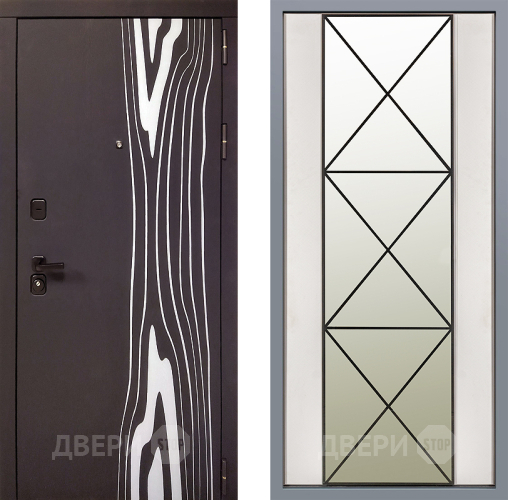 Дверь Заводские двери Леванте Зеркало Перфекто Структурное дерево в Лыткарино