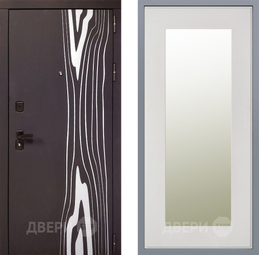 Дверь Заводские двери Леванте Зеркало Модерн Белый софт в Лыткарино