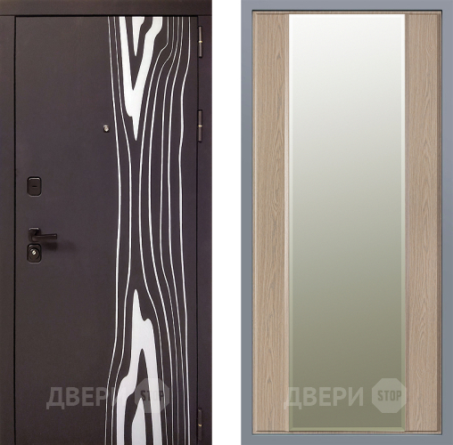 Дверь Заводские двери Леванте Зеркало Макси Беленый дуб в Лыткарино