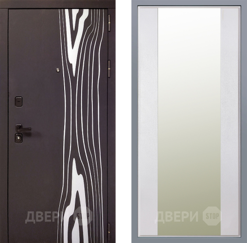 Дверь Заводские двери Леванте Зеркало Макси Белый шелк в Лыткарино