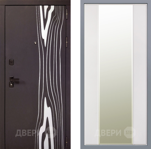 Дверь Заводские двери Леванте Зеркало Макси Белый матовый в Лыткарино