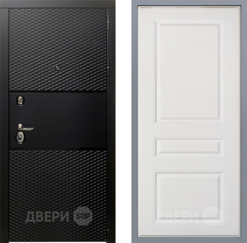 Дверь Заводские двери Тефлон Стокгольм Белый софт в Лыткарино