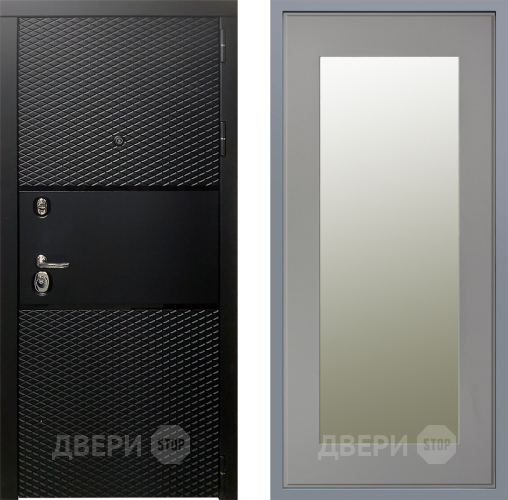 Дверь Заводские двери Тефлон Зеркало Модерн Грей софт в Лыткарино