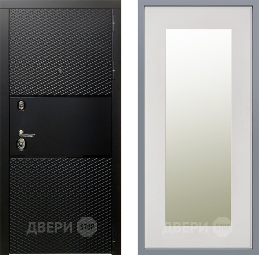 Дверь Заводские двери Тефлон Зеркало Модерн Белый софт в Лыткарино