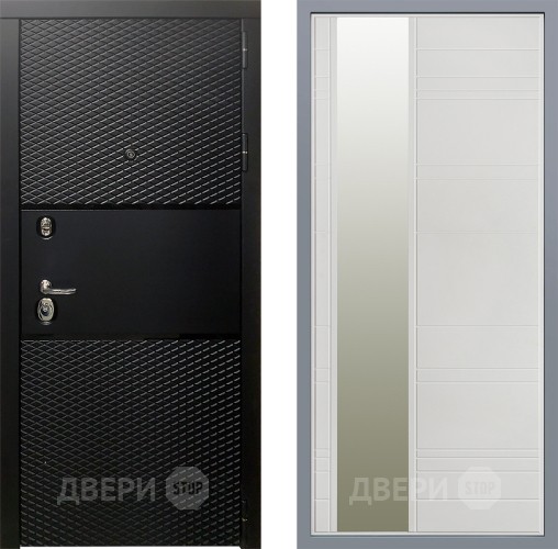 Дверь Заводские двери Тефлон Зеркало Лира Белый софт в Лыткарино