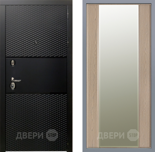 Дверь Заводские двери Тефлон Зеркало Макси Беленый дуб в Лыткарино