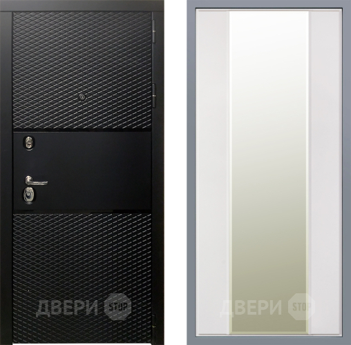 Дверь Заводские двери Тефлон Зеркало Макси Белый матовый в Лыткарино