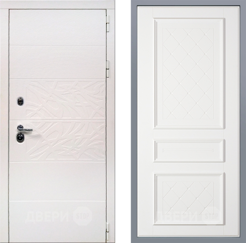 Дверь Заводские двери Дэко Вайт Урбино Белый софт в Лыткарино