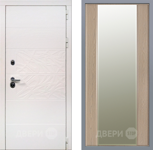 Дверь Заводские двери Дэко Вайт Зеркало Макси Беленый дуб в Лыткарино