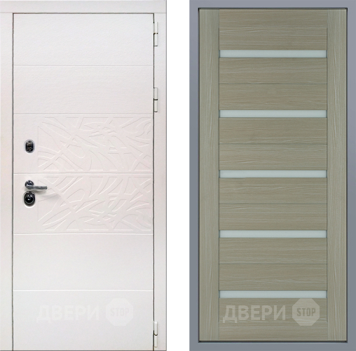 Дверь Заводские двери Дэко Вайт СБ-1 Капучино в Лыткарино