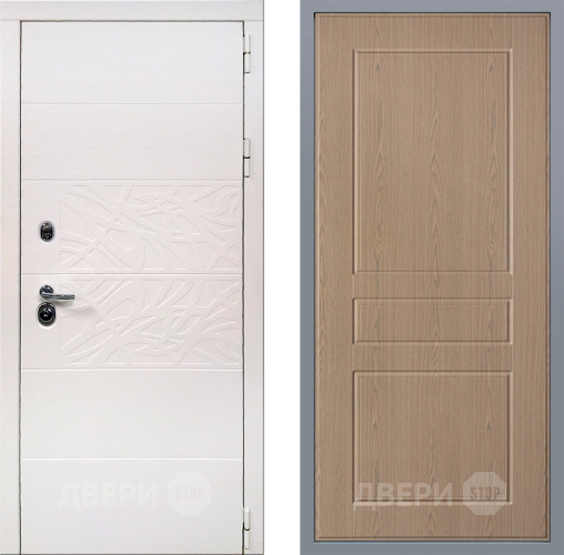 Дверь Заводские двери Дэко Вайт К-2 Беленый дуб в Лыткарино