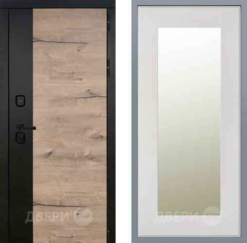 Дверь Заводские двери Ларте Зеркало Модерн Белый софт в Лыткарино