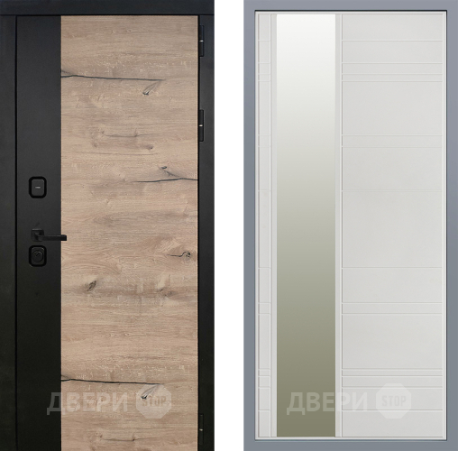 Дверь Заводские двери Ларте Зеркало Лира Белый софт в Лыткарино