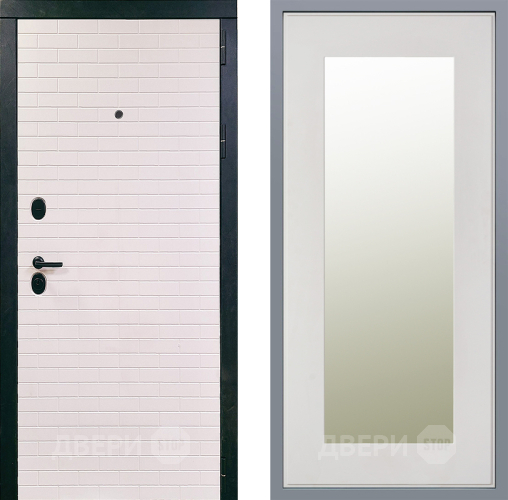 Дверь Заводские двери Сохо Зеркало Модерн Белый софт в Лыткарино