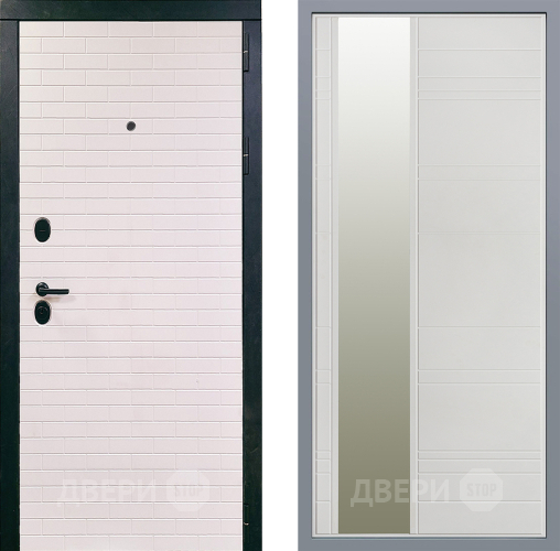 Дверь Заводские двери Сохо Зеркало Лира Белый софт в Лыткарино