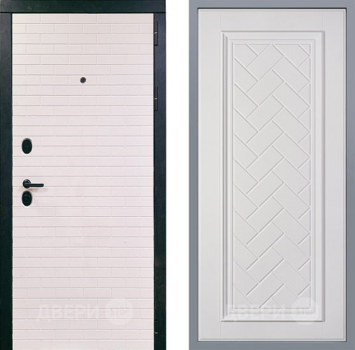 Дверь Заводские двери Сохо Упра Белый софт в Лыткарино