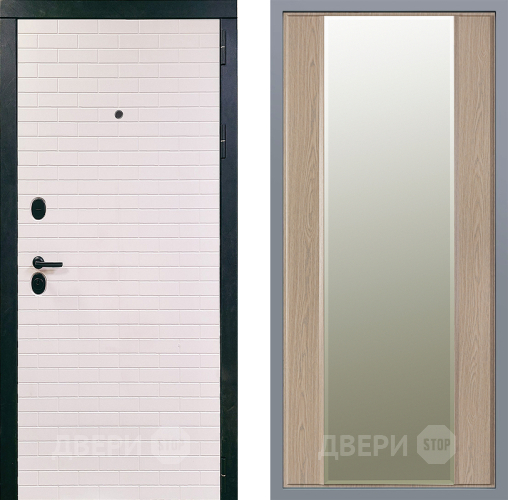 Дверь Заводские двери Сохо Зеркало Макси Беленый дуб в Лыткарино