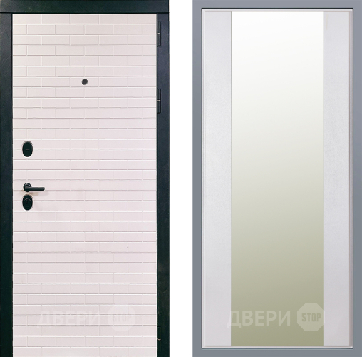 Дверь Заводские двери Сохо Зеркало Макси Белый шелк в Лыткарино