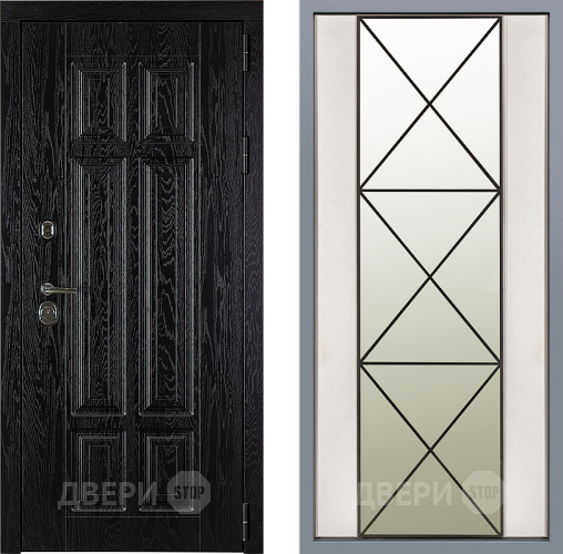 Дверь Заводские двери Мюнхен Зеркало Перфекто Структурное дерево в Лыткарино