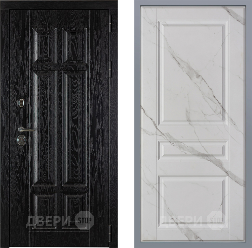 Дверь Заводские двери Мюнхен Стокгольм Мрамор белый в Лыткарино