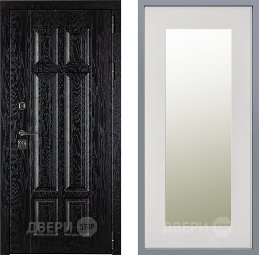 Дверь Заводские двери Мюнхен Зеркало Модерн Белый софт в Лыткарино