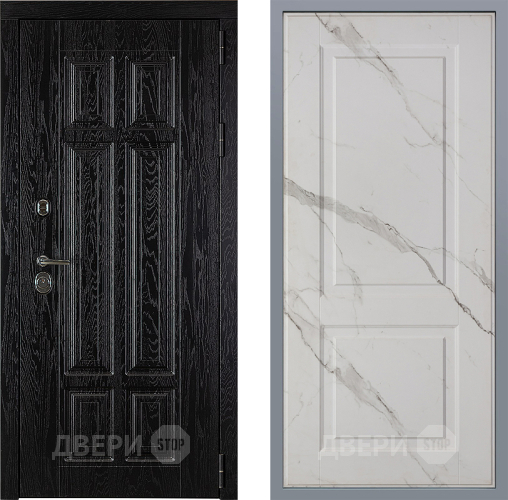 Дверь Заводские двери Мюнхен Доррен Мрамор белый в Лыткарино