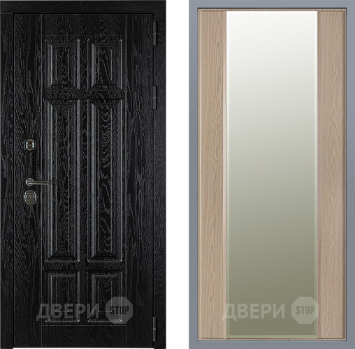 Дверь Заводские двери Мюнхен Зеркало Макси Беленый дуб в Лыткарино