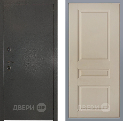 Дверь Заводские двери Эталон 3к антик серебро Стокгольм Шампань в Лыткарино